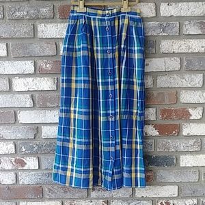 Vintage Pendleton plaid skit